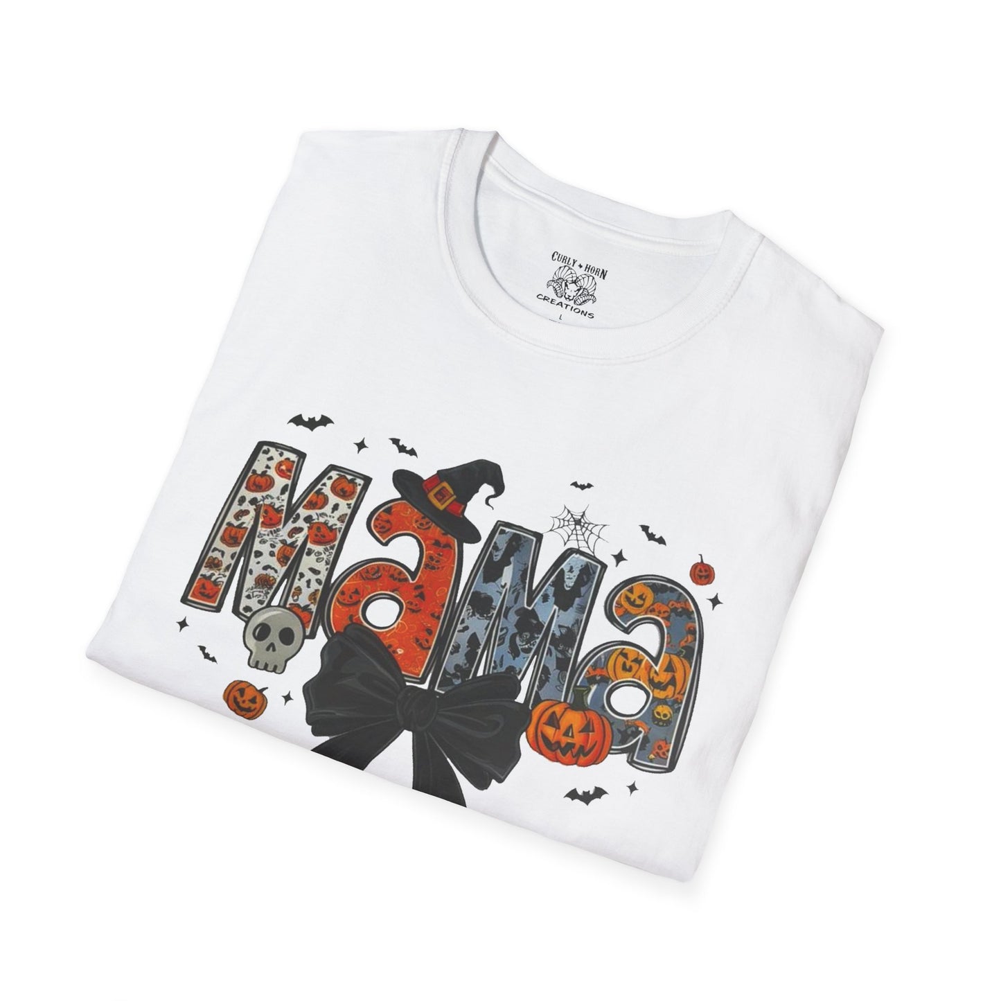 Halloween Mama T-Shirt, Cute Fall Tee, Unisex Ghost Shirt, Family Halloween Party Wear, Trick or Treat Costume Top