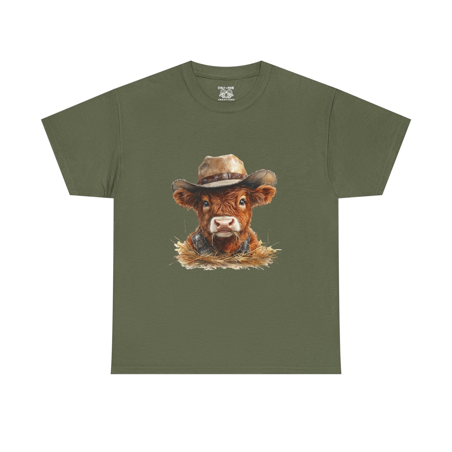 Cowboy Cow Unisex Tee, Funny Farm Animal Shirt, Gift for Farmers, Casual Wear, Country Life Tee, Birthday Present