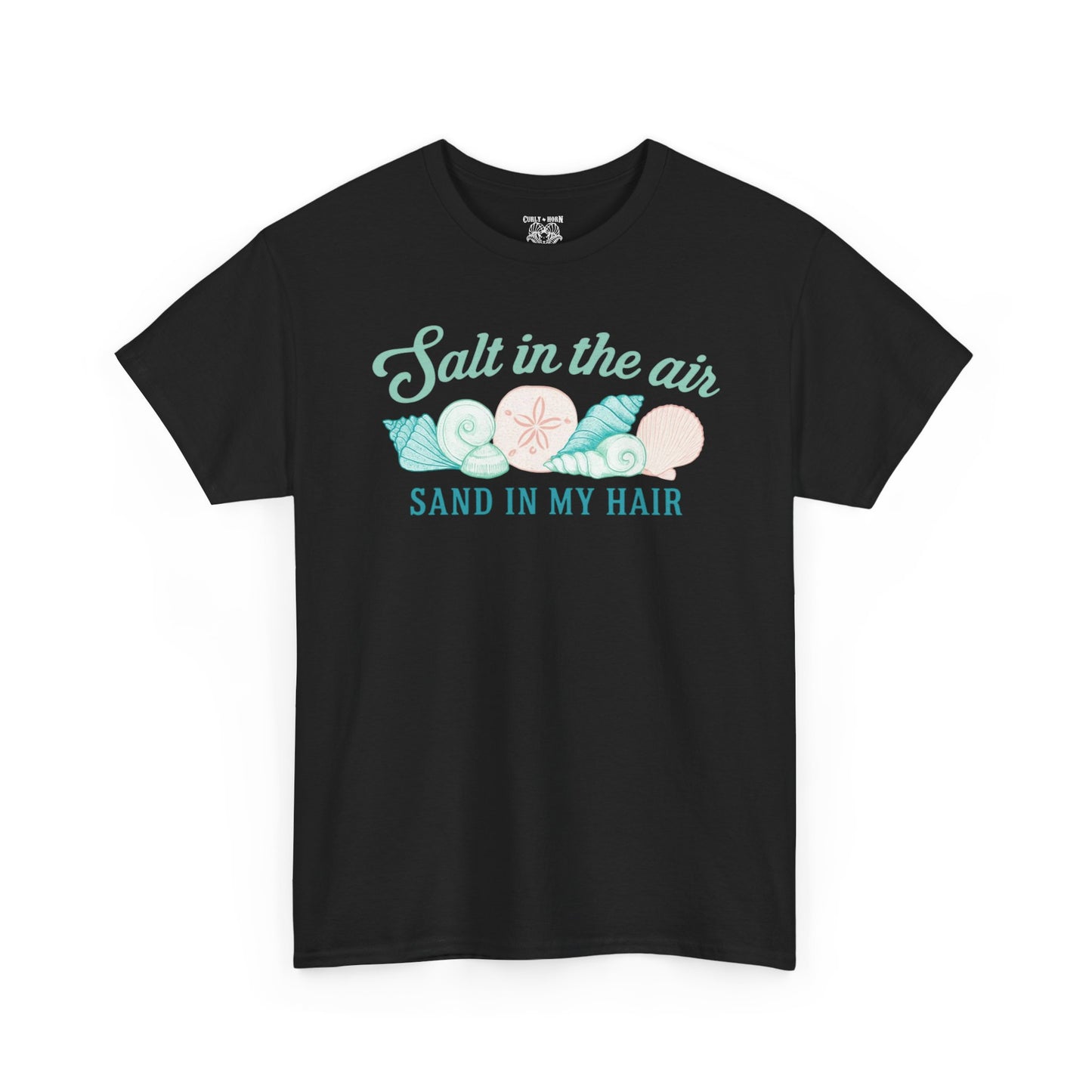 Beach Vibes Unisex Tee - Salt in the Air Sand in My Hair, Summer Shirt, Beachwear, Vacation Tee, Gift for Ocean Lovers