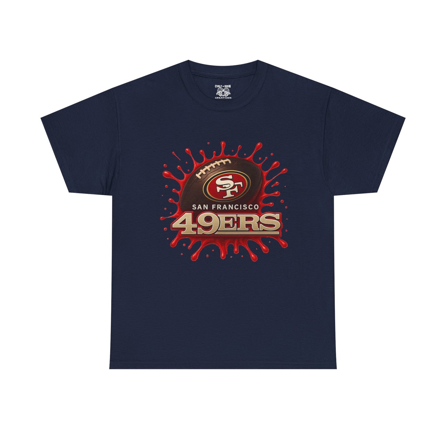 San Francisco 49ers Heavy Cotton Tee, Casual Sportswear, Game Day Outfit, Fan Apparel, Unique Gift for Sports Lovers