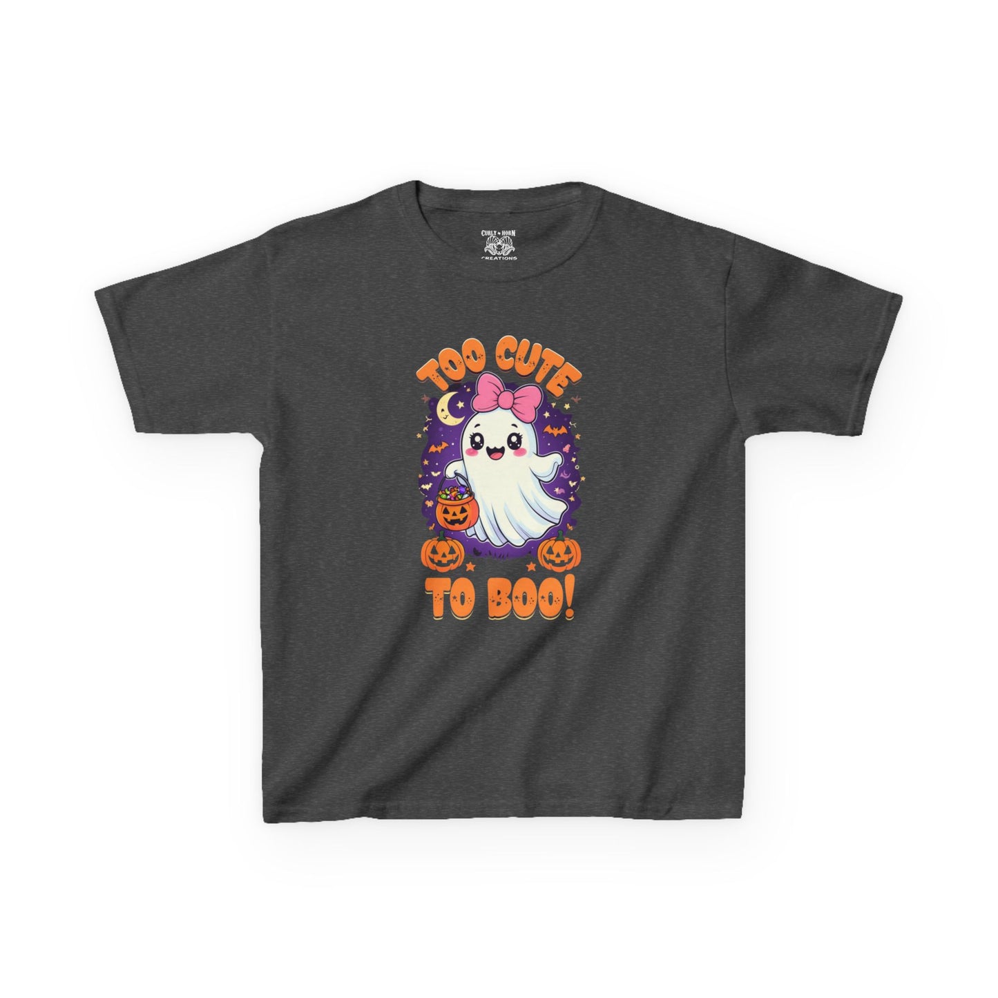 Kids Halloween Ghost Tee, Cute Ghost Kids Shirt, Boo T-Shirt, Halloween Costume Top, Spooky Kids Clothing