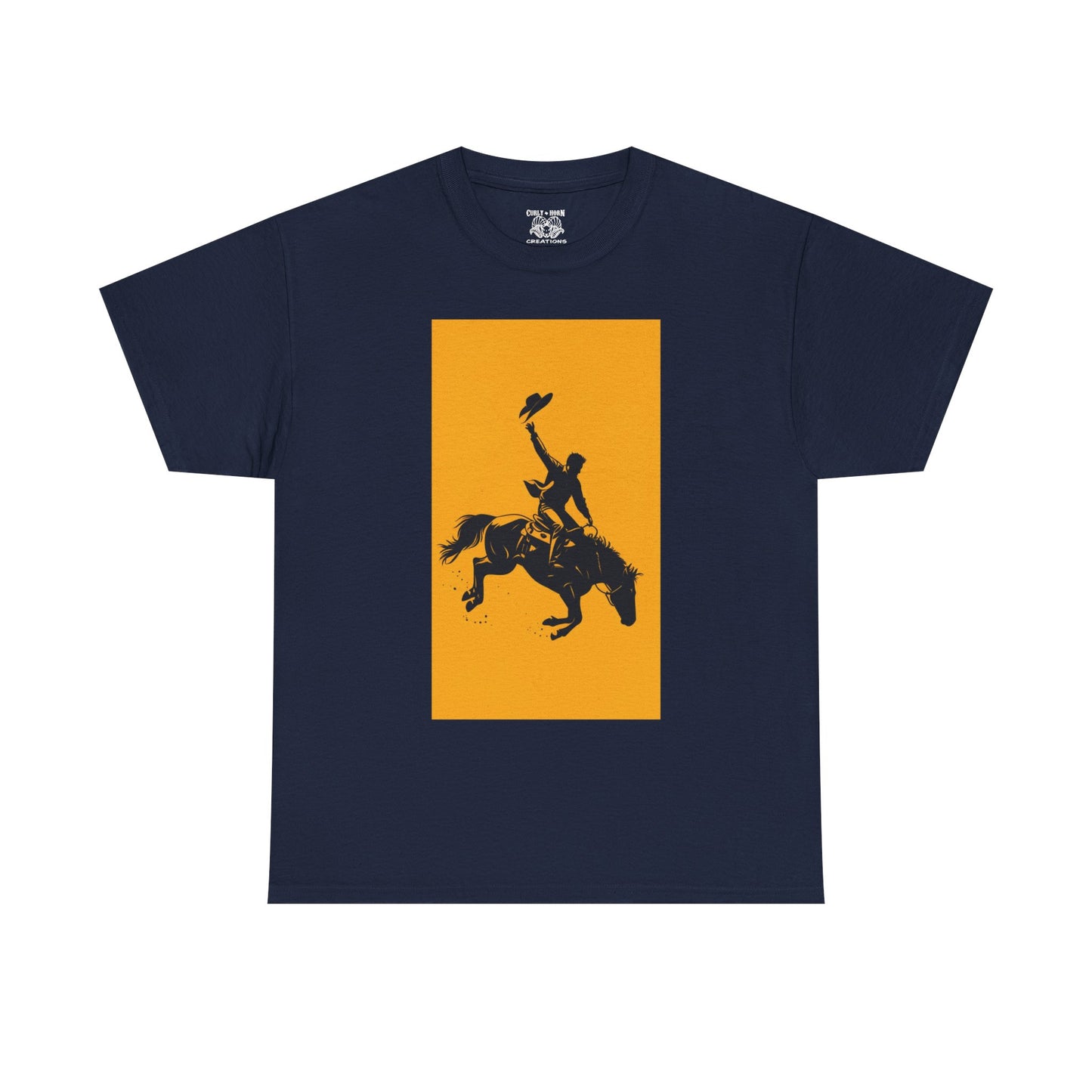 Cowboy Riding Tee | Unisex Heavy Cotton Tee, Western Shirt, Ranch Apparel, Gift for Horse Lovers, Rodeo T-Shirt