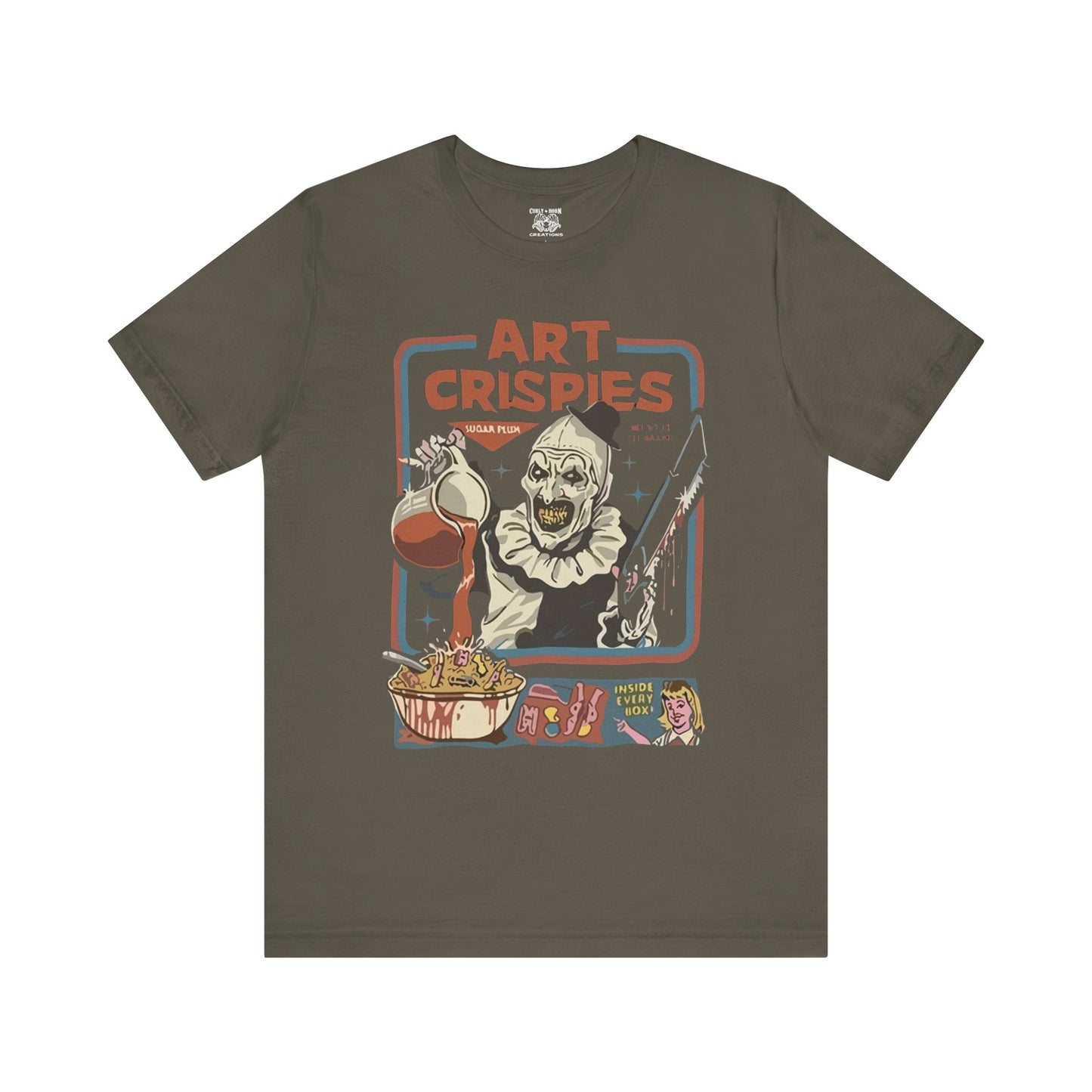 Art Crispies Unisex Tee - Fun Graphic Shirt, Gift for Art Lovers, Casual Wear, Halloween Costume, Unique Apparel