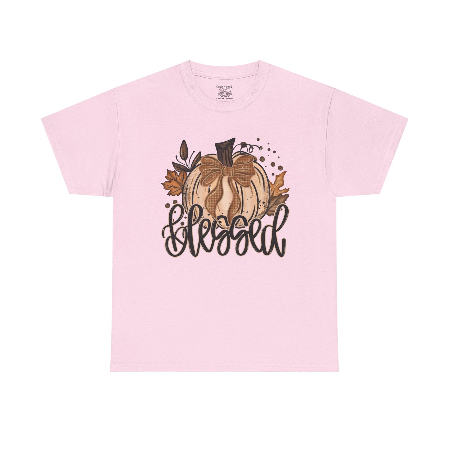Blessed Pumpkin Tee - Fall Apparel, Thanksgiving Shirt, Autumn Outfit, Gift for Her, Cute Layering Tee