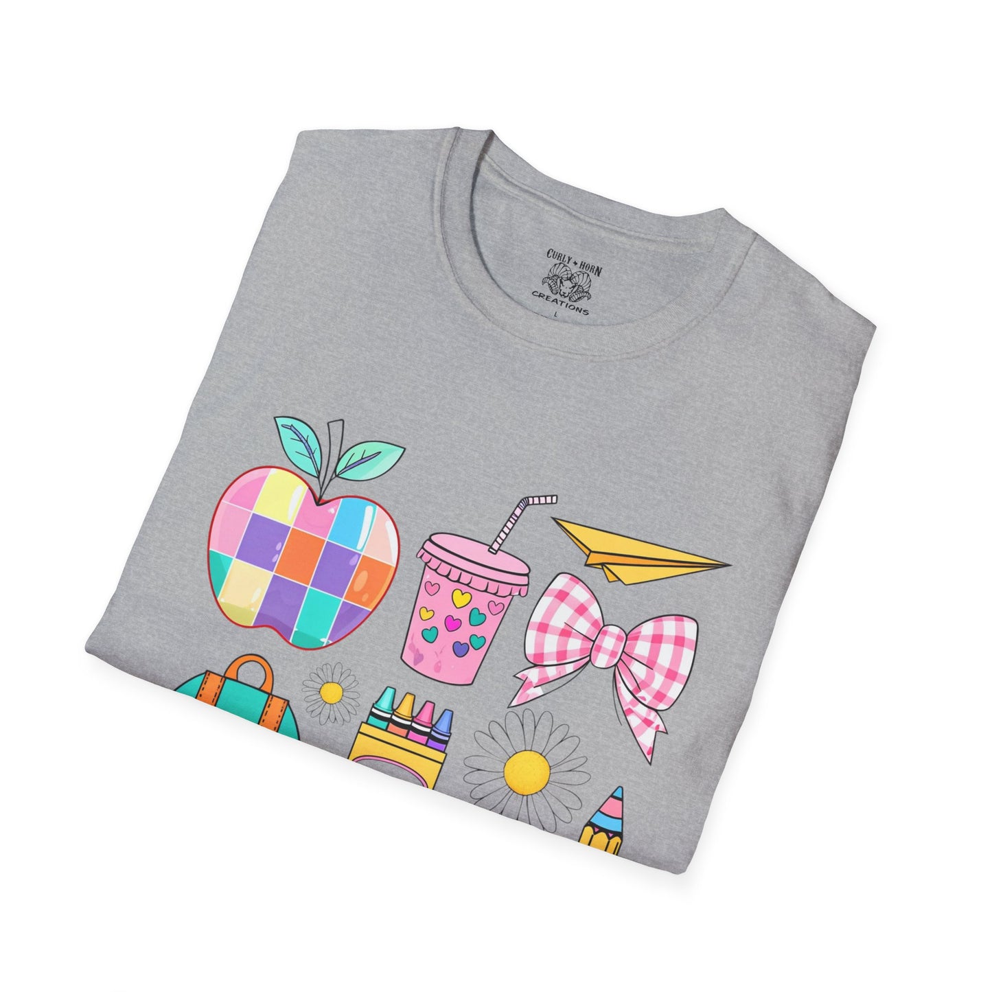 Back to School Unisex T-Shirt, Cute Teacher Gift, Classroom Vibes Shirt, Student Apparel, School Supplies Design Tee