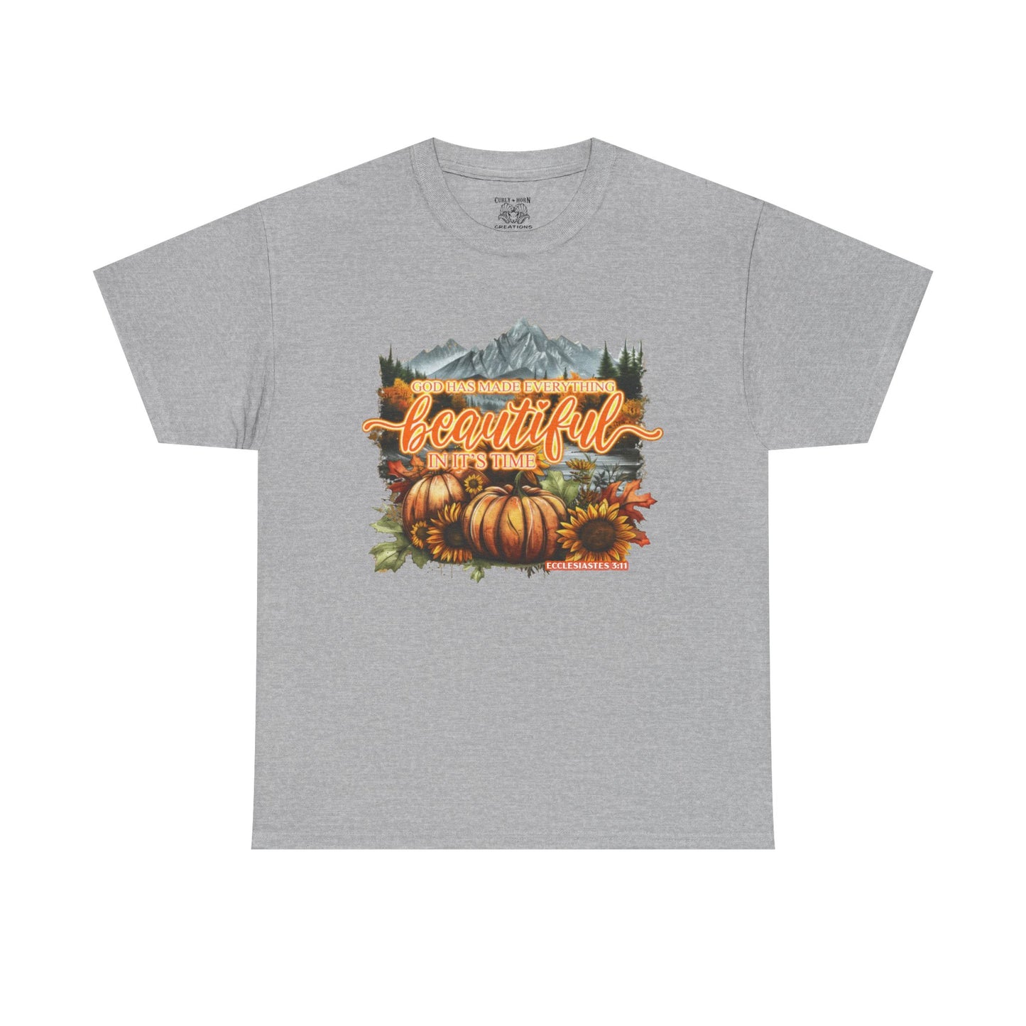'Fall is Beautiful' Graphic T-Shirt, Autumn Apparel, Faith Based