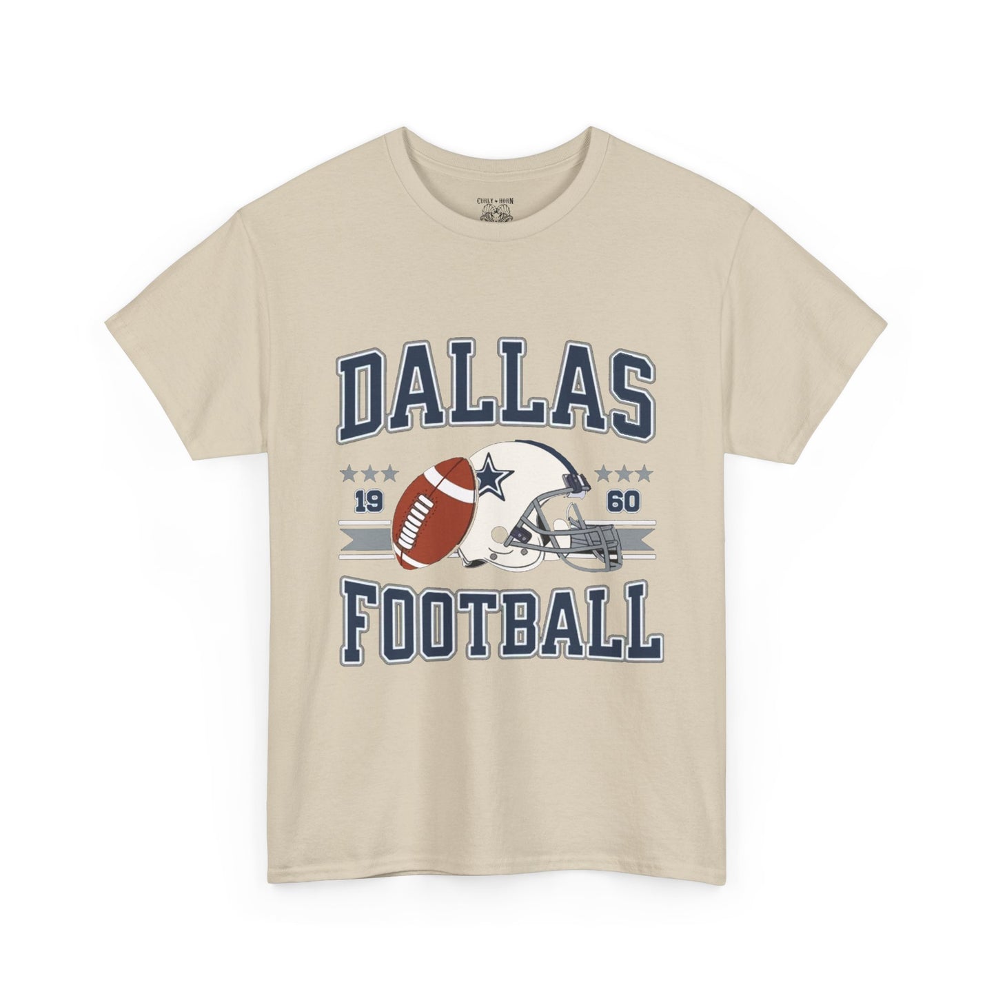 Dallas Football Fan Unisex Heavy Cotton Tee, Sports Shirt, Game Day Outfit, Gift for Fans, Football Season Apparel