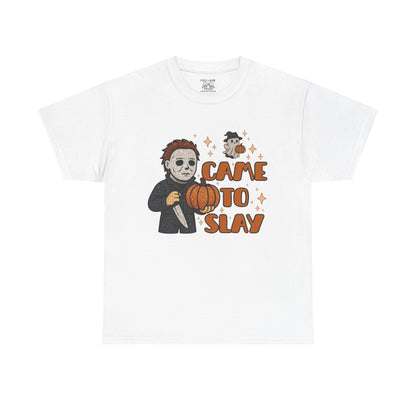 Came to Slay Unisex Tee, Halloween T-Shirt, Spooky Season Apparel, Trick-or-Treat Shirt, Horror Movie Merch, Fall Fashion