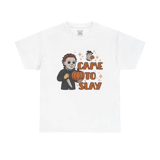 Came to Slay Unisex Tee, Halloween T-Shirt, Spooky Season Apparel, Trick-or-Treat Shirt, Horror Movie Merch, Fall Fashion