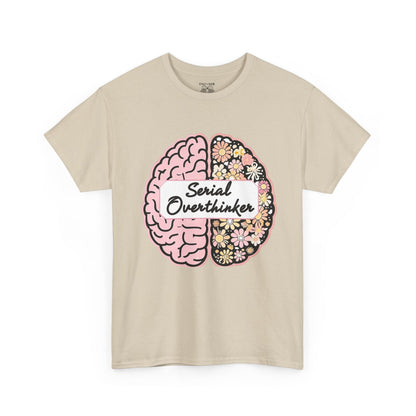 Overthinker Brainy Tee, Gift for Overthinkers, Casual Wear, Unisex Cotton Top, Quirky T-Shirt, Unique Gift Idea