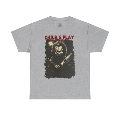 Child's Play Horror Tee, Unisex Cotton T-Shirt, Retro Movie Tee, Chucky Lover Gift, Halloween Costume Shirt, Horror Fan Apparel