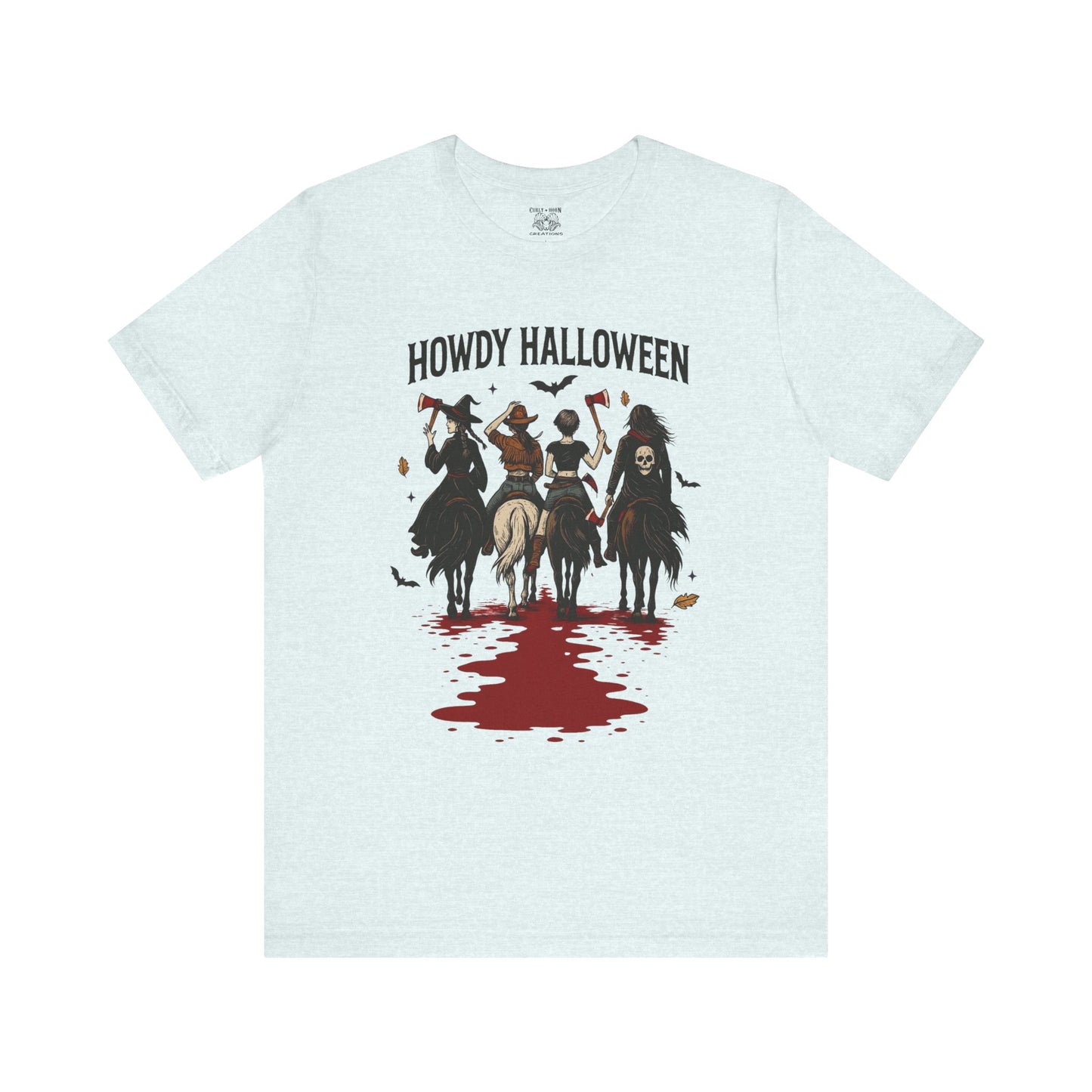 Howdy Halloween Unisex Tee, Spooky Graphic T-Shirt, Fall Festival Shirt, Halloween Costume Top, Casual Fall Wear