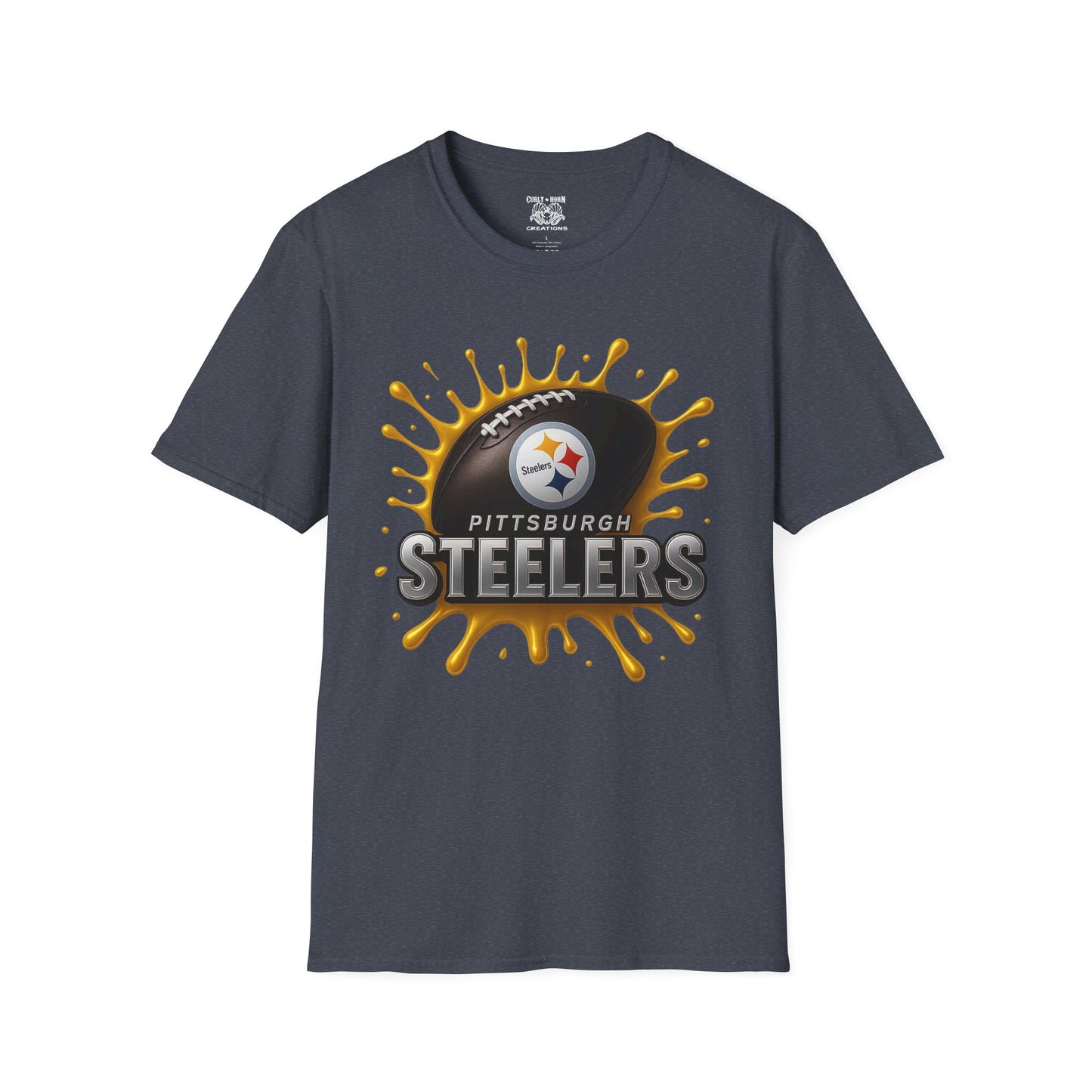 Pittsburgh Steelers Unisex Softstyle T-Shirt, NFL Tee, Game Day Apparel, Sports Fan Shirt, Football Gift, Casual Wear