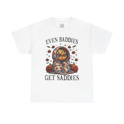 Unisex Halloween Graphic Tee, Spooky T-Shirt for Fall, Pumpkin Decor Shirt, Gift for Baddies, Halloween Costume Top, Cute Fall Apparel