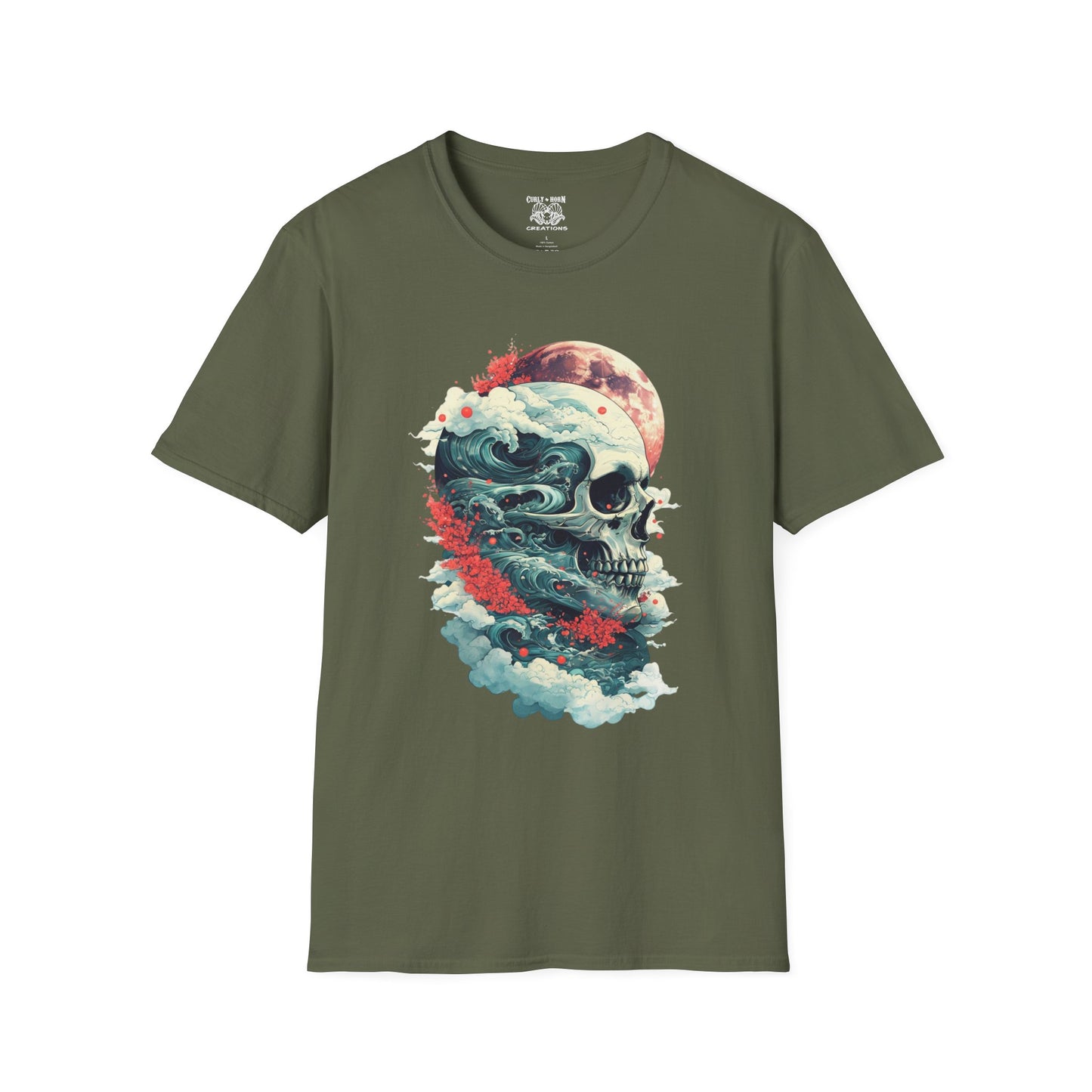 Gothic Skull Graphic T-Shirt, Casual Tee, Unisex Apparel, Streetwear, Halloween Clothing, Unique Gift