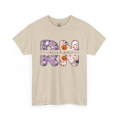 Playful RN Graphic Tee, Unisex Cotton Shirt, Fun Nurse Gift, Casual Wear, Nursing Student Apparel, Halloween Vibe