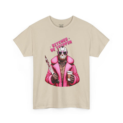 Retro Horror Graphic Tee, Unisex Cotton T-Shirt, Fun and Quirky Outfit, Halloween Costume Idea, Casual Wear for Horror Fans