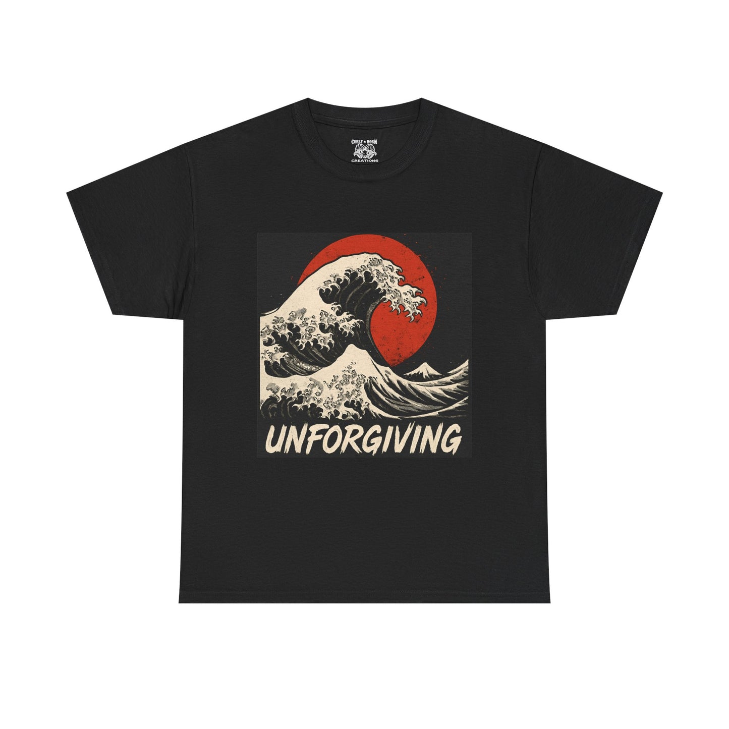 Unforgiving Wave Graphic Tee, Ocean Lover Shirt, Casual Unisex Tee, Art Inspired T-Shirt, Unique Beach Wear