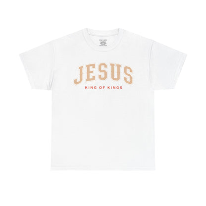 Jesus King of Kings Tee, Christian Apparel, Religious Gift, Faith-Based Shirt, Unisex Cotton Tee, Inspirational Fashion