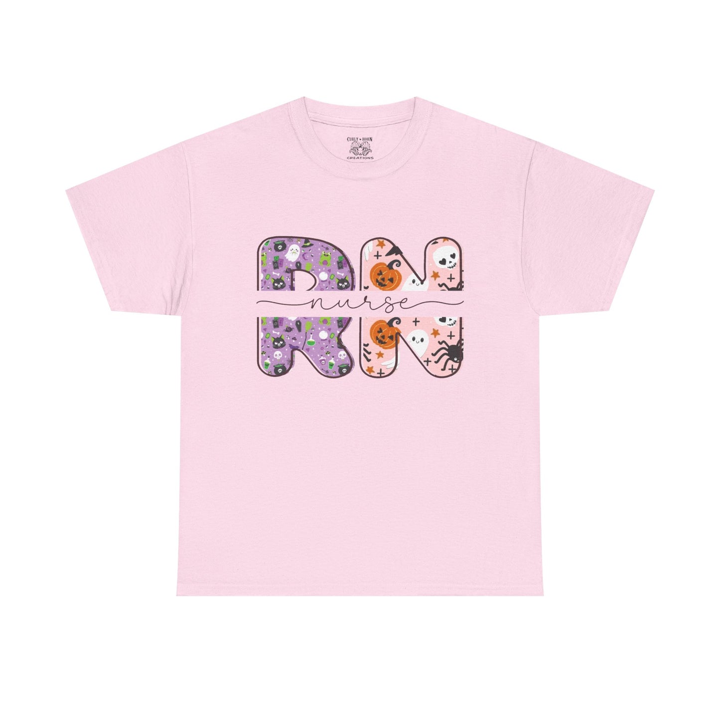 Playful RN Graphic Tee, Unisex Cotton Shirt, Fun Nurse Gift, Casual Wear, Nursing Student Apparel, Halloween Vibe