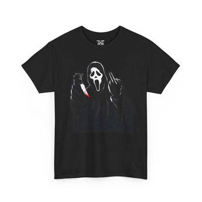 Scream-Inspired Unisex Heavy Cotton Tee | Halloween T-Shirt, Graphic Tee, Horror Movie Merch, Gift for Fans, Casual Wear