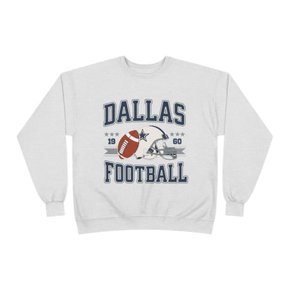 Dallas Football Unisex EcoSmart® Crewneck Sweatshirt, Perfect Gift for Sports Fans, Game Day Outfit, Christmas Gift, Fan Apparel