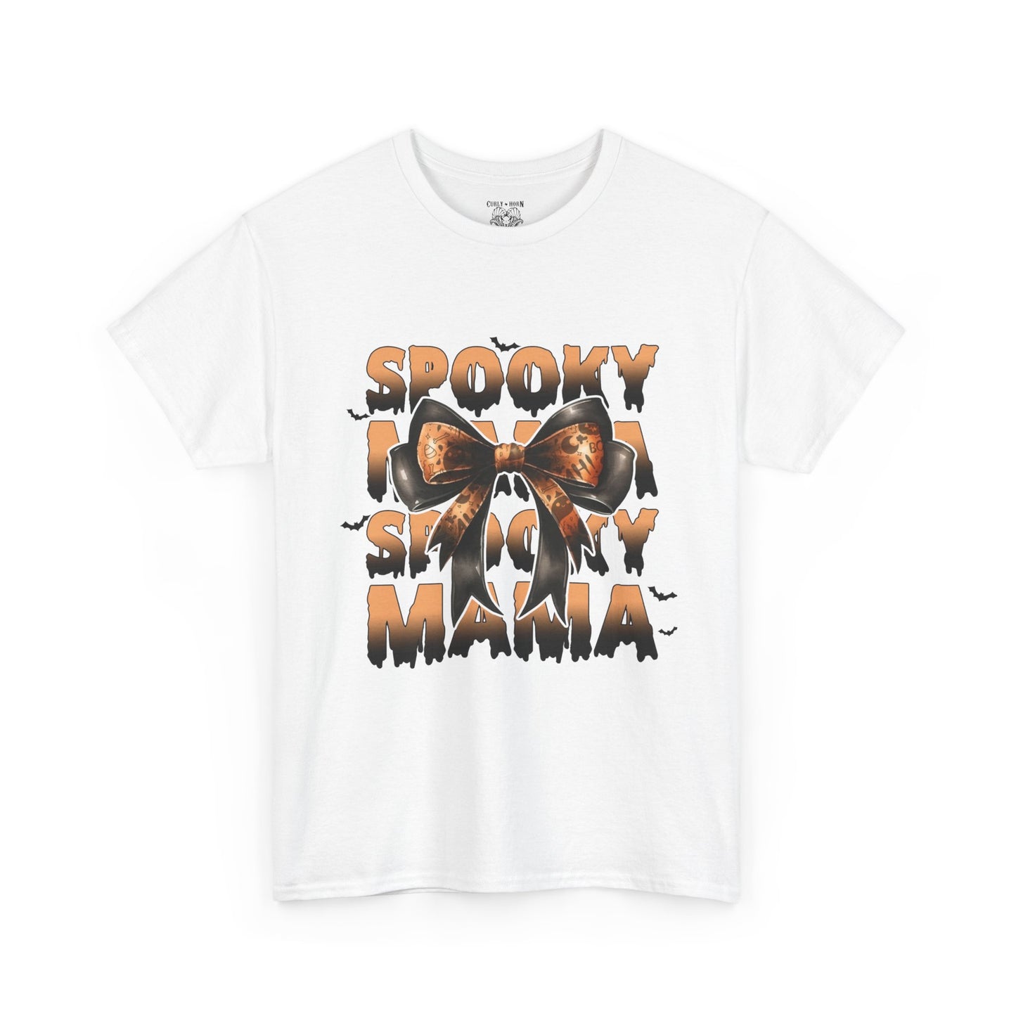 Spooky Season Unisex Heavy Cotton Tee, Halloween Shirt, Ghost Graphic Tee, Fall Fashion, Haunted House Tee