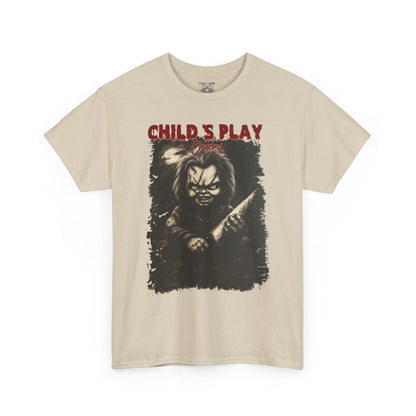 Child's Play Horror Tee, Unisex Cotton T-Shirt, Retro Movie Tee, Chucky Lover Gift, Halloween Costume Shirt, Horror Fan Apparel