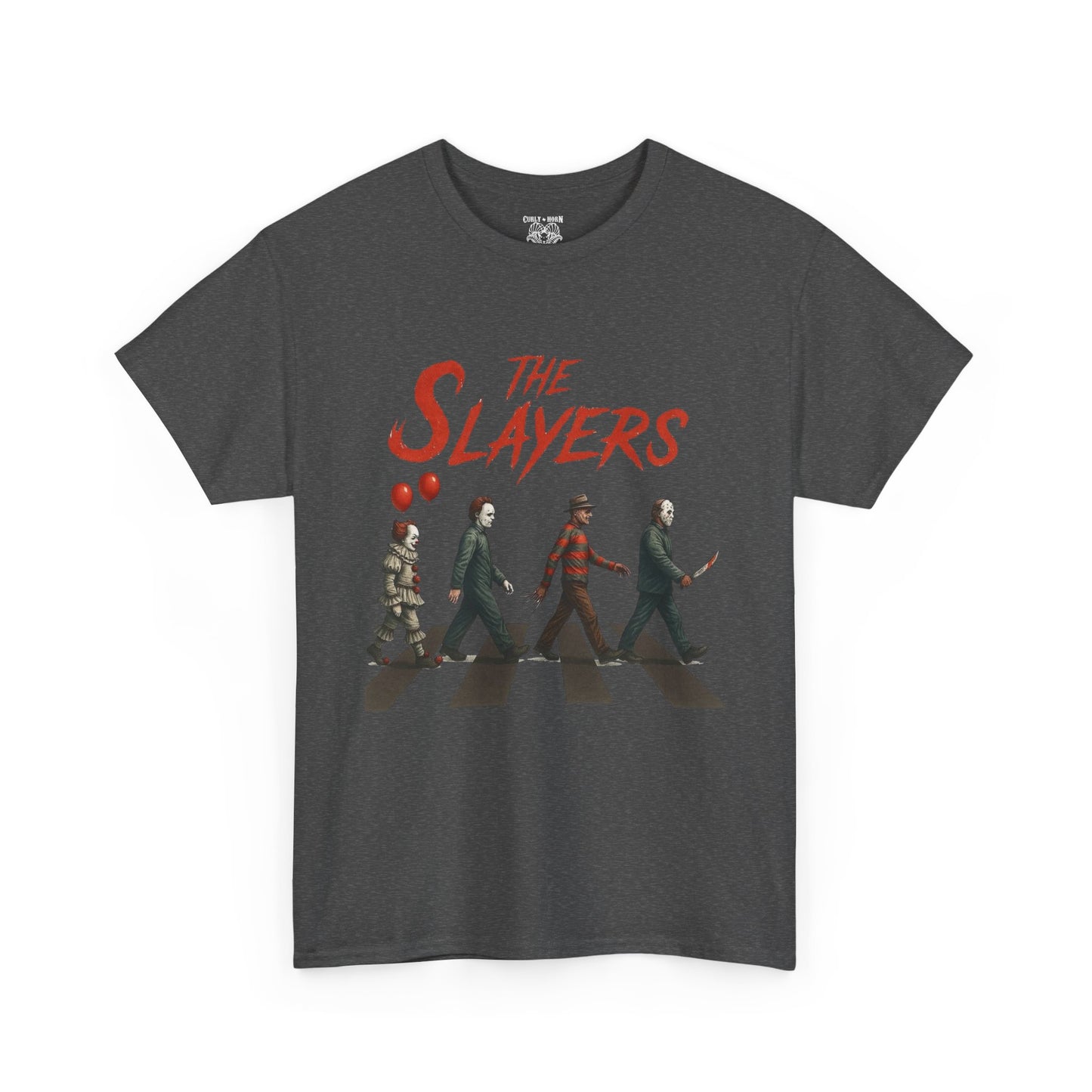 The Slayers Unisex Heavy Cotton Tee - Retro Band Style, Perfect for Music Lovers, Gifts, Concerts, and Casual Wear