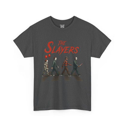 The Slayers Unisex Heavy Cotton Tee - Retro Band Style, Perfect for Music Lovers, Gifts, Concerts, and Casual Wear