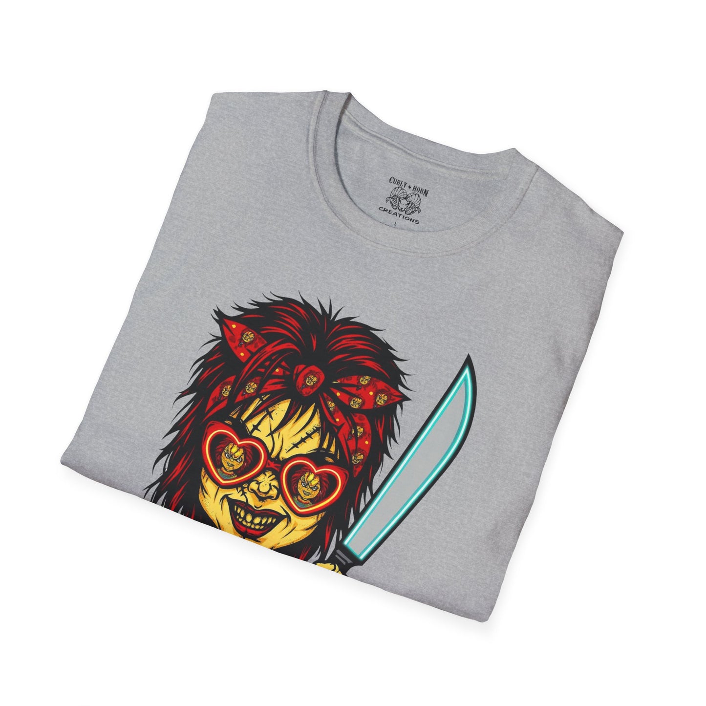 Retro Chucky Horror Game T-Shirt, Gamer Apparel, Unique Gift for Gamers, Halloween Costume, Playful Casual Wear