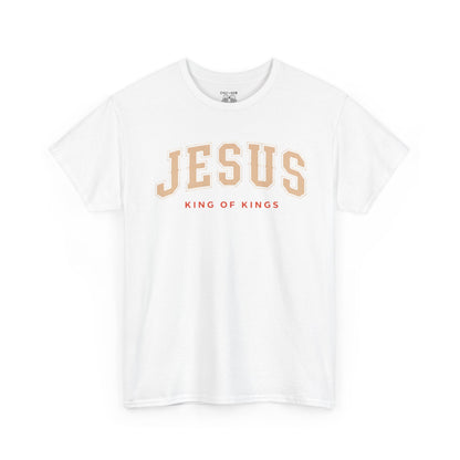 Jesus King of Kings Tee, Christian Apparel, Religious Gift, Faith-Based Shirt, Unisex Cotton Tee, Inspirational Fashion