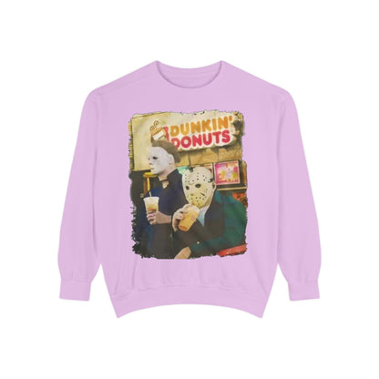 Funny Sweatshirt with Horror Movie Theme, Unisex Garment-Dyed Top, Perfect for Halloween, Gift for Movie Lovers, Cozy Casual Wear, [...]