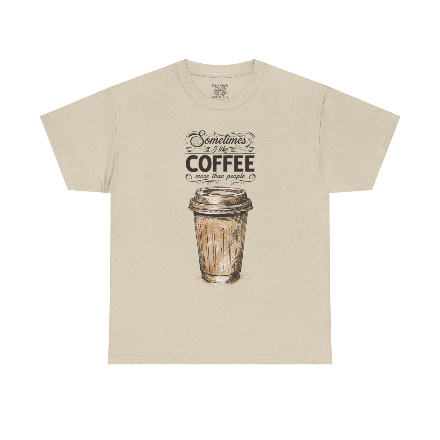 Funny Coffee Lover Tee, Unisex Heavy Cotton Shirt, Gift for Coffee Lovers, Coffee Lover Gift, Casual Everyday Wear