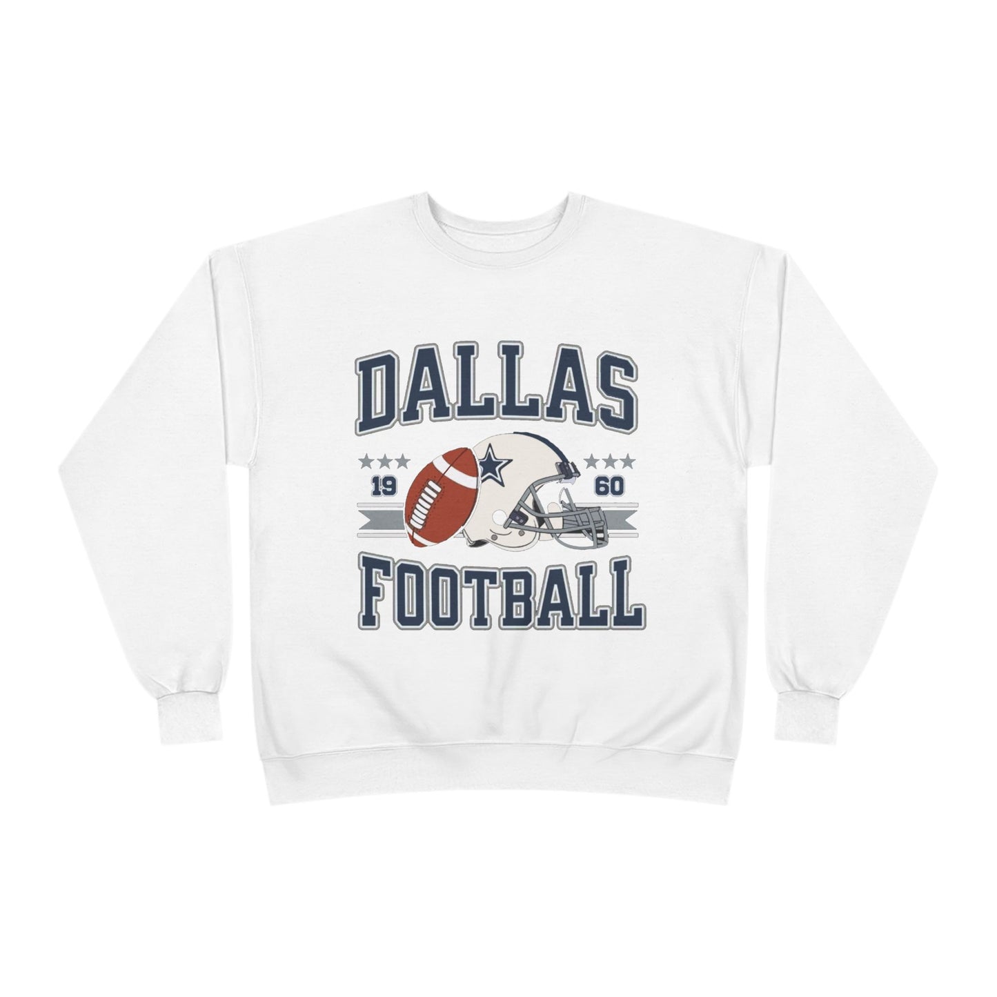 Dallas Football Unisex EcoSmart® Crewneck Sweatshirt, Perfect Gift for Sports Fans, Game Day Outfit, Christmas Gift, Fan Apparel