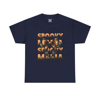 Spooky Season Unisex Heavy Cotton Tee, Halloween Shirt, Ghost Graphic Tee, Fall Fashion, Haunted House Tee