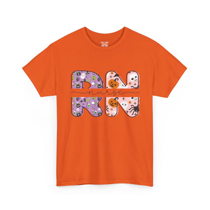 Playful RN Graphic Tee, Unisex Cotton Shirt, Fun Nurse Gift, Casual Wear, Nursing Student Apparel, Halloween Vibe