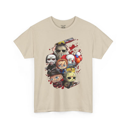Horror Movie Character Tee, Cute and Creepy Design