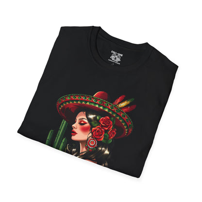 Mexican Woman Design Unisex T-Shirt, Celebrate Mexican Culture, Great for Festivals, Cinco de Mayo, Gift for Her