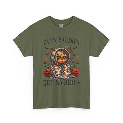 Unisex Halloween Graphic Tee, Spooky T-Shirt for Fall, Pumpkin Decor Shirt, Gift for Baddies, Halloween Costume Top, Cute Fall Apparel