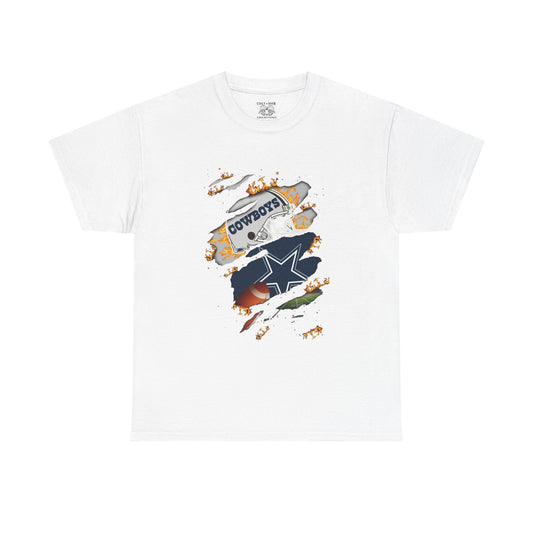 Vintage Cowboys Unisex Heavy Cotton Tee | Comfortable Sports Tee, Gift for Fans, Game Day Apparel, Casual Wear, Team Spirit Shrt