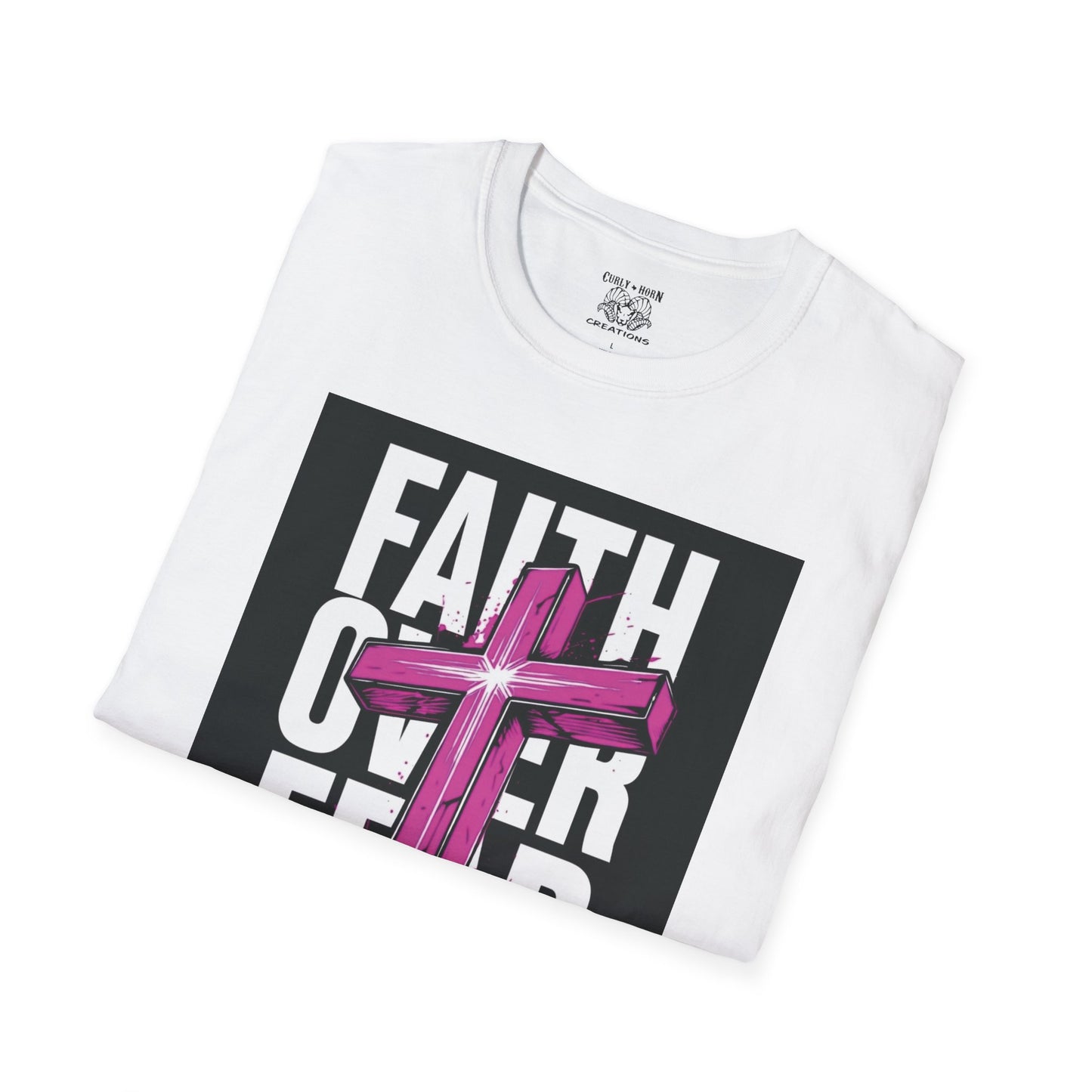 Faith Over Fear Inspirational T-Shirt, Unisex Tee, Spiritual Gift, Christian Apparel, Motivational Graphic Shirt