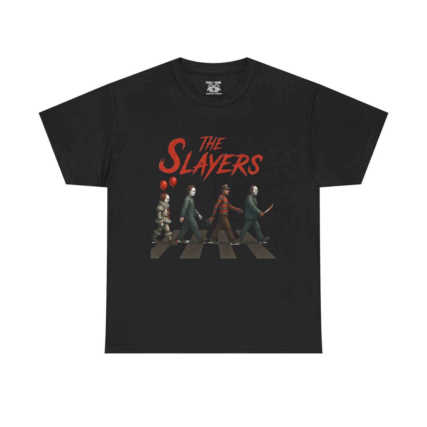 The Slayers Unisex Heavy Cotton Tee - Retro Band Style, Perfect for Music Lovers, Gifts, Concerts, and Casual Wear
