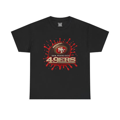 San Francisco 49ers Heavy Cotton Tee, Casual Sportswear, Game Day Outfit, Fan Apparel, Unique Gift for Sports Lovers