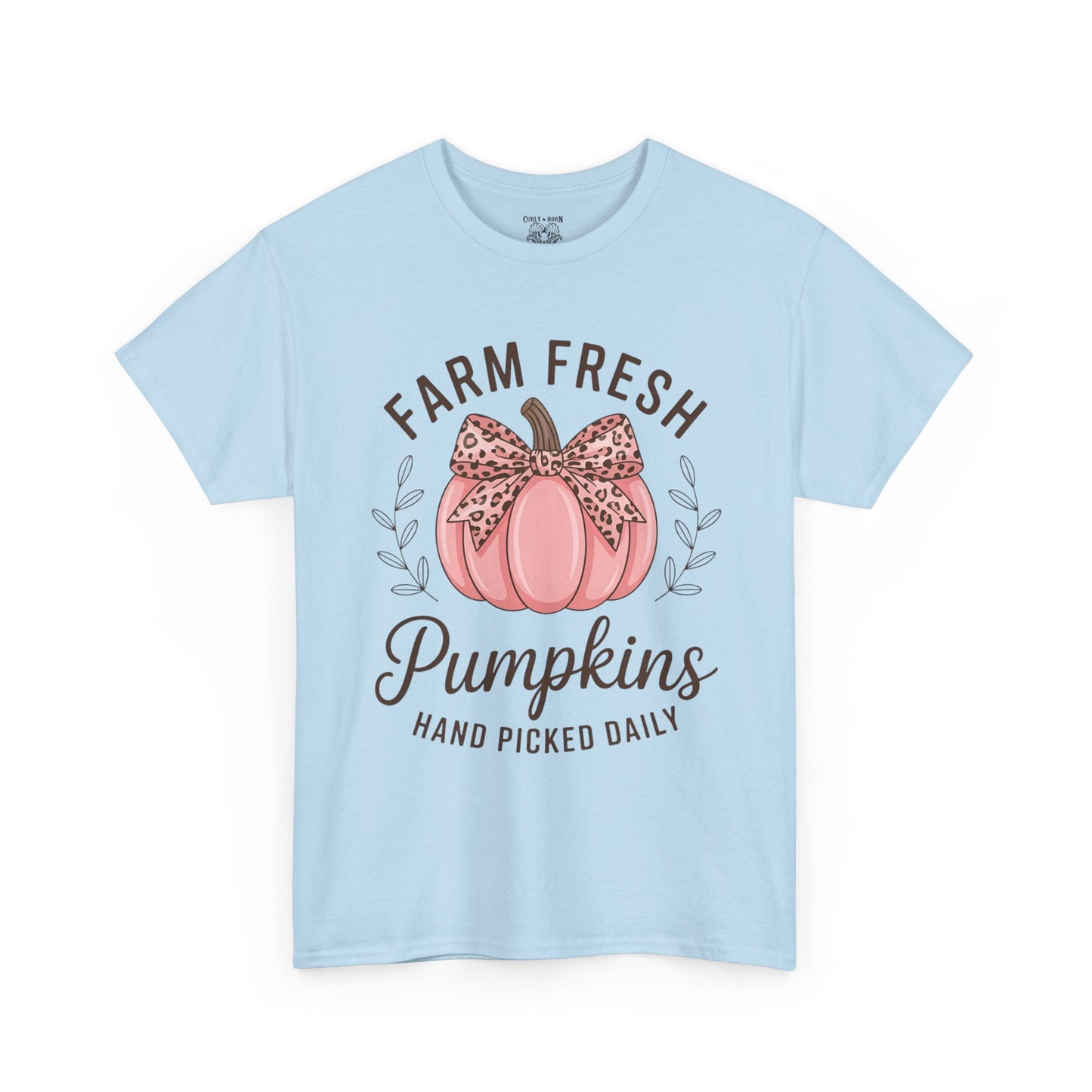 Farm Fresh Pumpkins Unisex T-Shirt, Fall Apparel, Pumpkin Spice Shirt, Autumn Tee, Halloween Gift, Cozy Fall Clothing