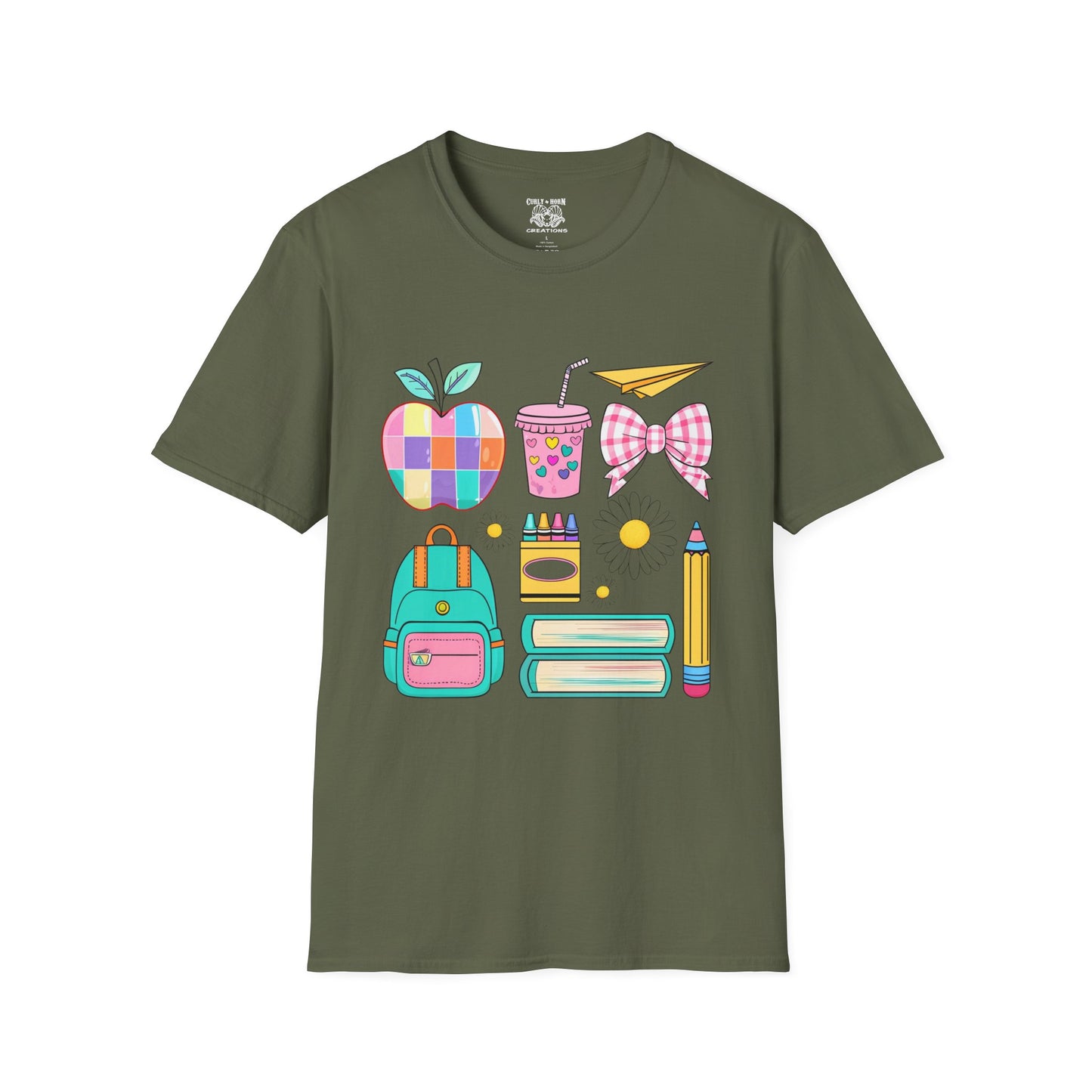Back to School Unisex T-Shirt, Cute Teacher Gift, Classroom Vibes Shirt, Student Apparel, School Supplies Design Tee
