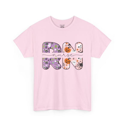Playful RN Graphic Tee, Unisex Cotton Shirt, Fun Nurse Gift, Casual Wear, Nursing Student Apparel, Halloween Vibe