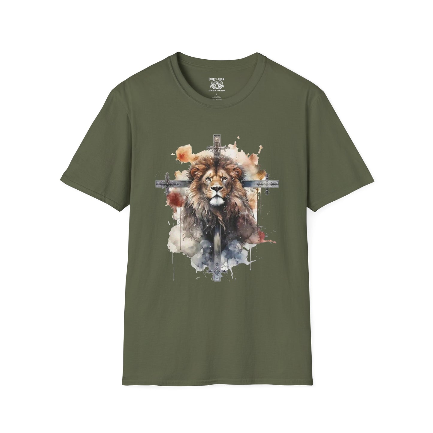Faith-Inspired Lion Graphic Tee for Men and Women, Christian Apparel, Inspirational Fashion, Gift for Believers, Church Events