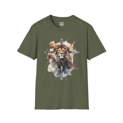 Faith-Inspired Lion Graphic Tee for Men and Women, Christian Apparel, Inspirational Fashion, Gift for Believers, Church Events