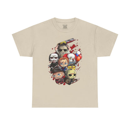 Horror Movie Character Tee, Cute and Creepy Design